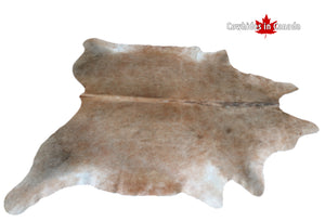 98325- Cowhide Rug Beige and Brown- Premium Collection