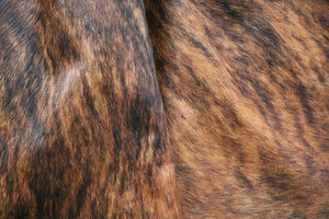 Brown Brindle cowhide rug. Code 95380.