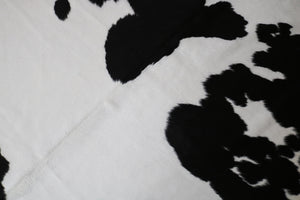 Genuine Black and White Cowhide Rug Premium Collection. Code 95388.