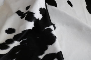 Genuine Black and White Cowhide Rug Premium Collection. Code 95388.