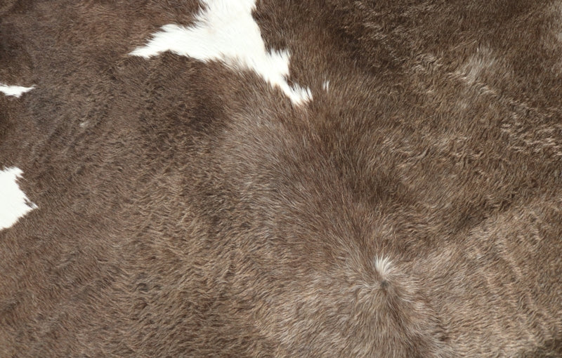 Dark Palomino and white Cowhide Rug. Code 95400.