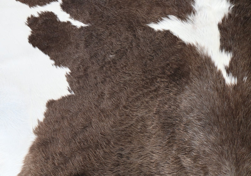 Dark Palomino and white Cowhide Rug. Code 95400.