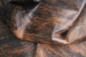 Brown Brindle cowhide rug. Code 96080.