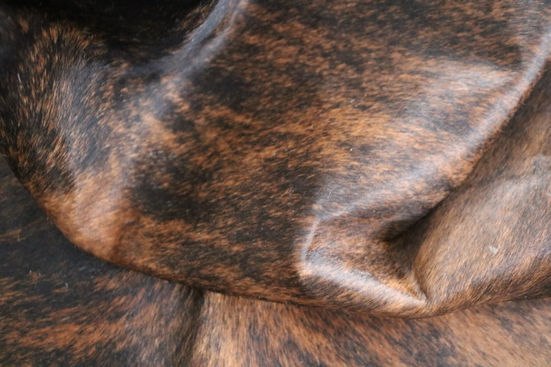 Brown Brindle cowhide rug. Code 96080.