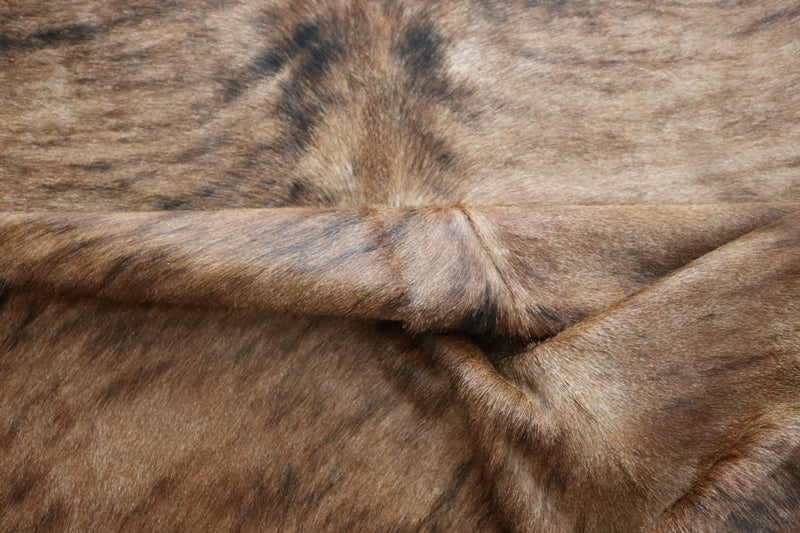 Brown Brindle cowhide rug. Code 96167.