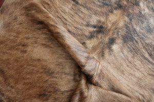 Brown Brindle cowhide rug. Code 96167.