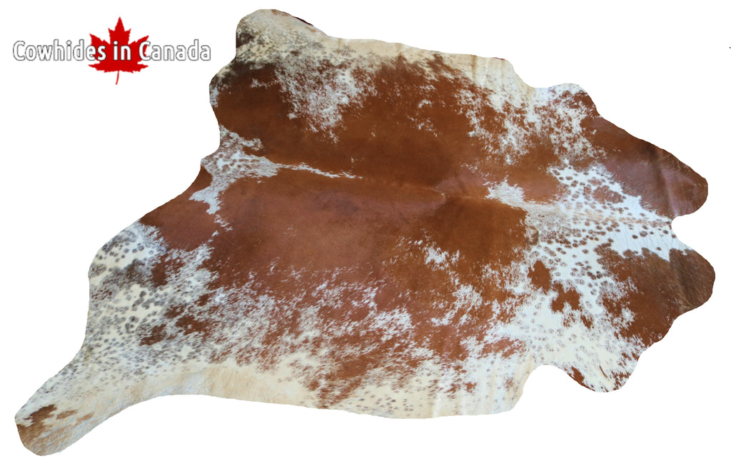 99293- Cowhide Rug BROWN & WHITE - Premium Collection