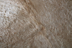 Long hair light Brown Cowhide rug.Code 9700.