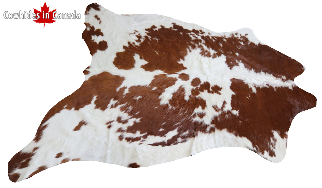 99305- Cowhide Rug BROWN & WHITE - Premium Collection