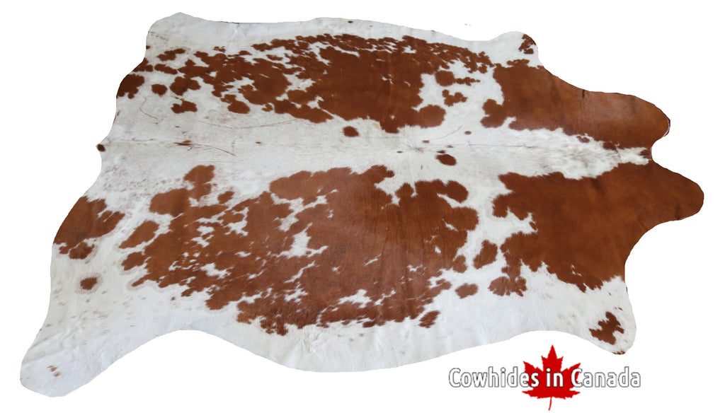 99317- Cowhide Rug BROWN & WHITE - Premium Collection