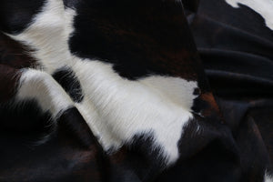 Cowhide rug Tricolor XXXL Premium Collection. Code 97001