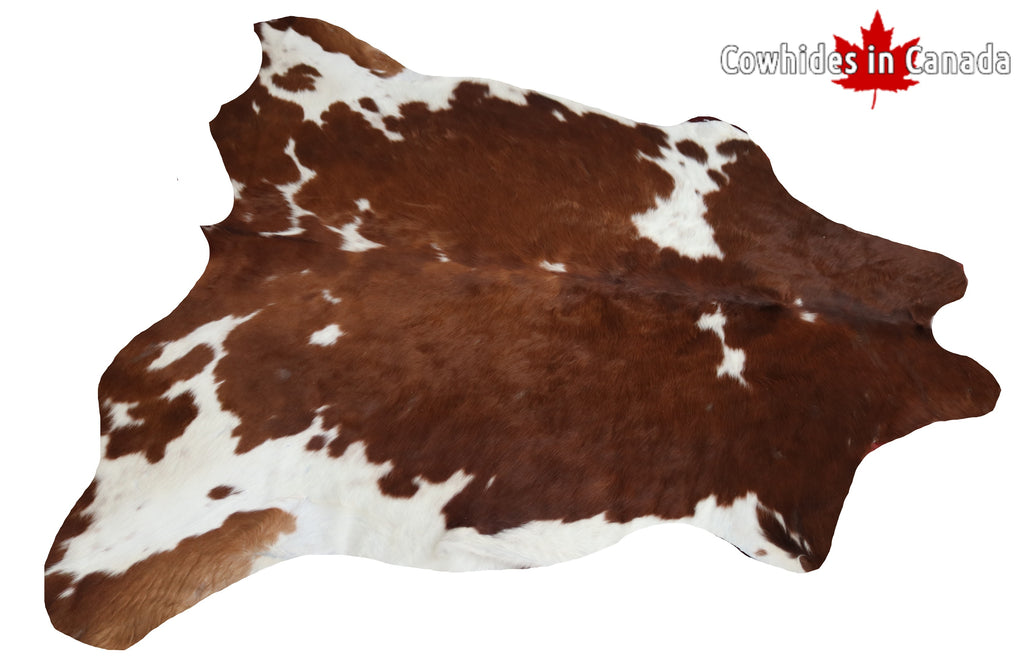 99331- Cowhide Rug BROWN & WHITE - Premium Collection