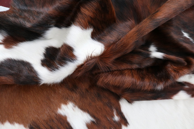 Cowhide Rug Tricolor XXL Premium Collection. Code 97019.