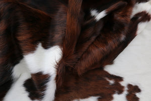 Cowhide Rug Tricolor XXL Premium Collection. Code 97019.