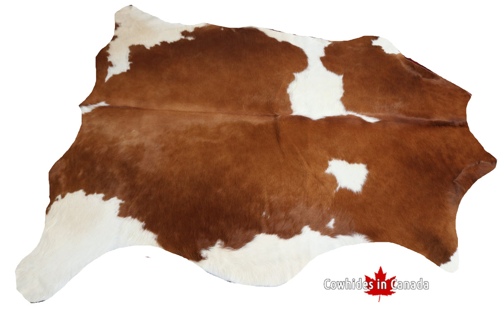 99353- Cowhide Rug BROWN & WHITE - Premium Collection
