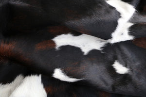 Beautiful Cowhide rug Tricolor XXL. Code 97025.