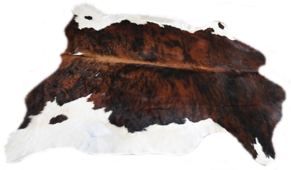 Big Real XXXL Cowhide Rug Tricolor. Premium Collection. Code 97030