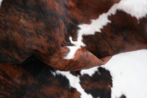 Big Real XXXL Cowhide Rug Tricolor. Premium Collection. Code 97036