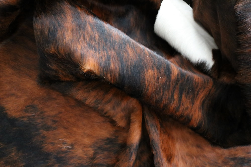 Big Real XXXL Cowhide Rug Tricolor. Premium Collection. Code 97036