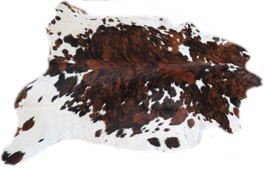 Real Cowhide Rug Tricolor. Premium Collection. Code 98035