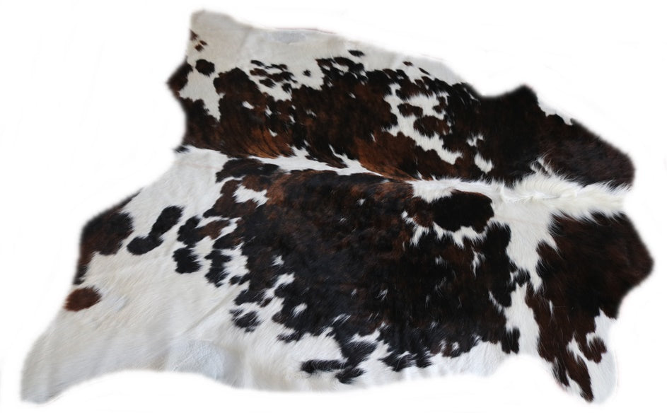 Real Cowhide Rug Tricolor. Premium Collection. Code 98036