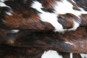 Real Cowhide Rug Tricolor. Premium Collection. Code 98036