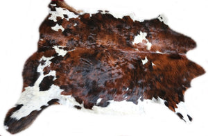 Real Cowhide Rug Tricolor. Premium Collection. Code 98040