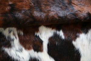 Real Cowhide Rug Tricolor. Premium Collection. Code 98040