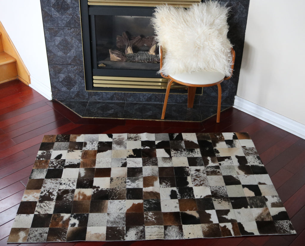 99514 Cowhide Patchwork rug - Premium  Collection