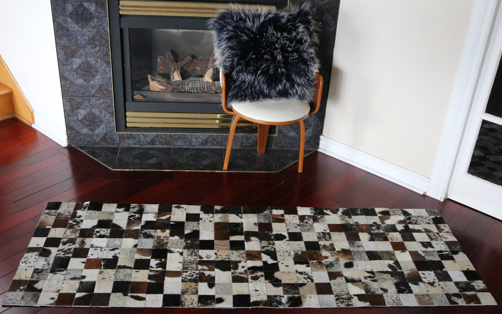 99516 Cowhide Patchwork rug - Premium  Collection