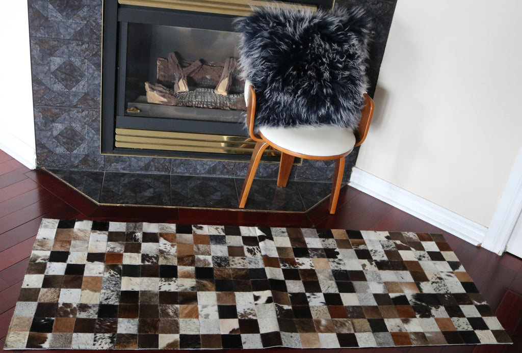 99517 Cowhide Patchwork rug - Premium  Collection
