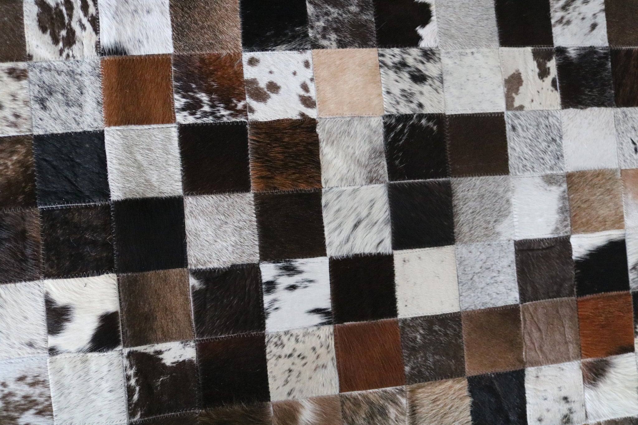 99517 Cowhide Patchwork rug - Premium  Collection