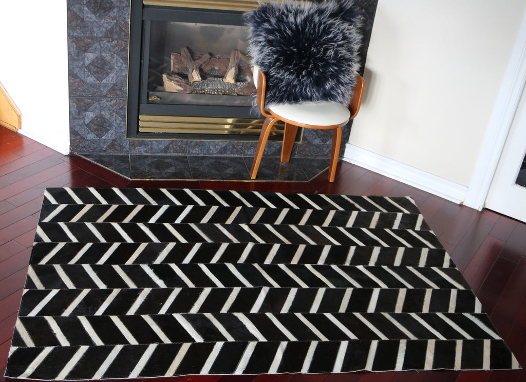 99518 Cowhide Patchwork rug - Premium  Collection