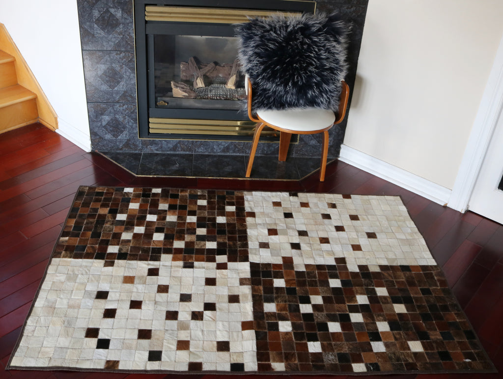 99521  Cowhide Patchwork rug - Premium  Collection