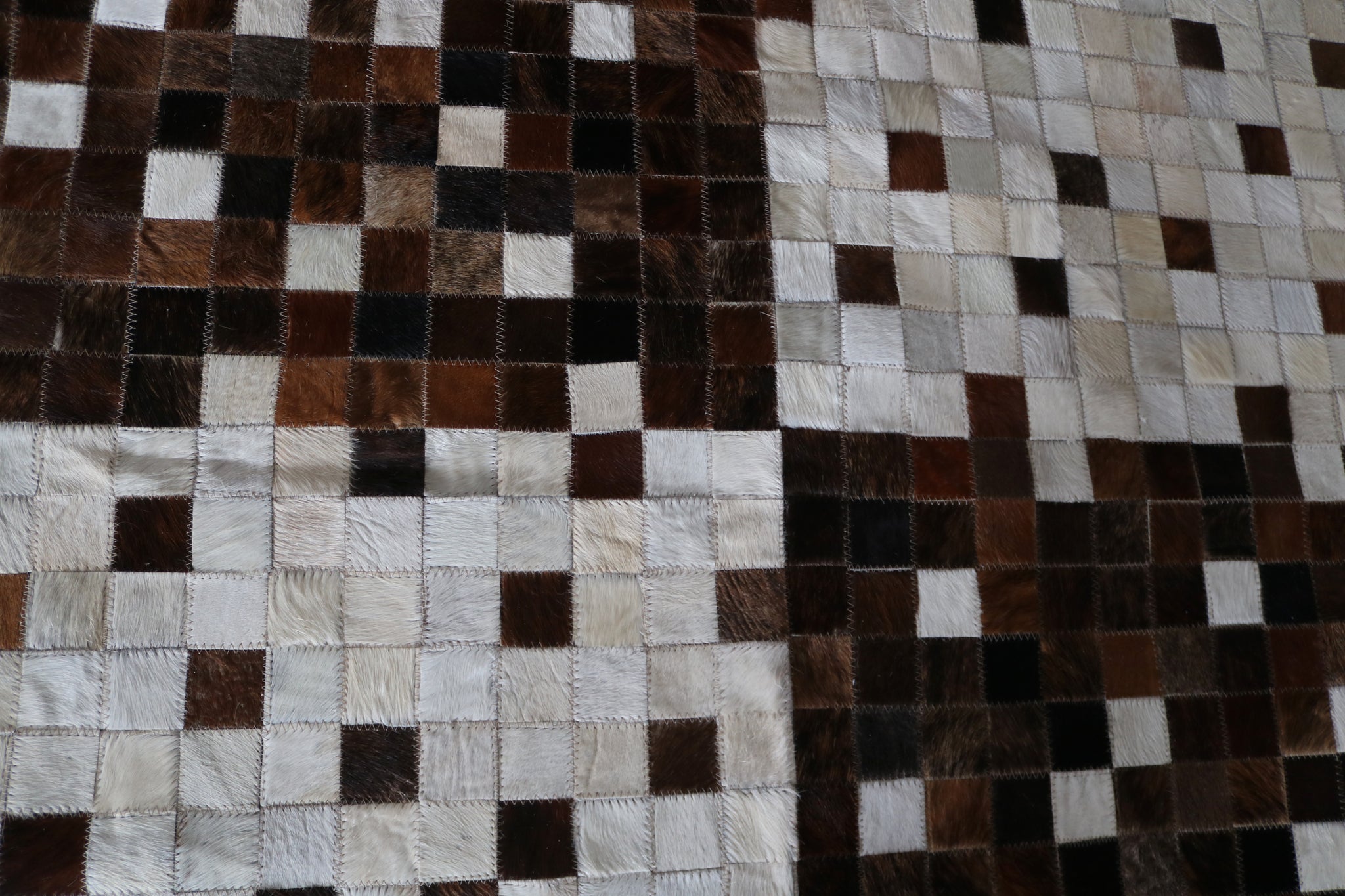 99521  Cowhide Patchwork rug - Premium  Collection