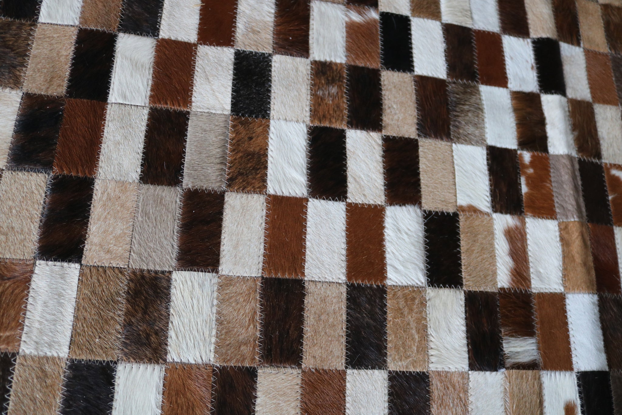 99523  Cowhide Patchwork rug - Premium  Collection