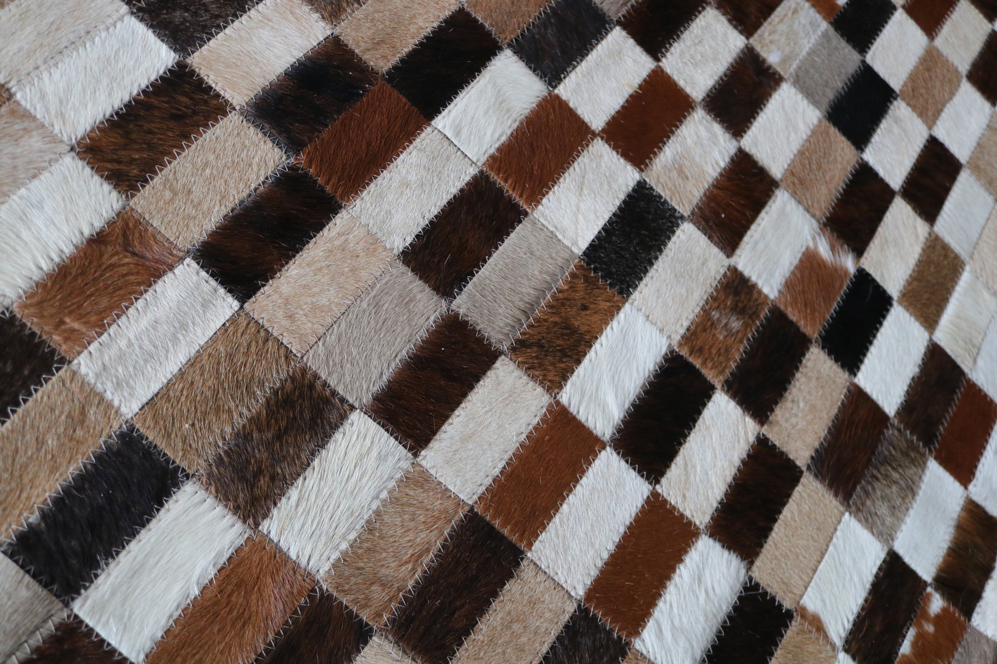 99523  Cowhide Patchwork rug - Premium  Collection