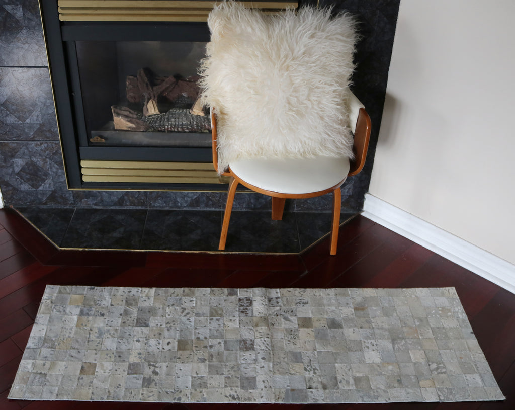 99524  Cowhide Patchwork rug - Premium  Collection RUNNER