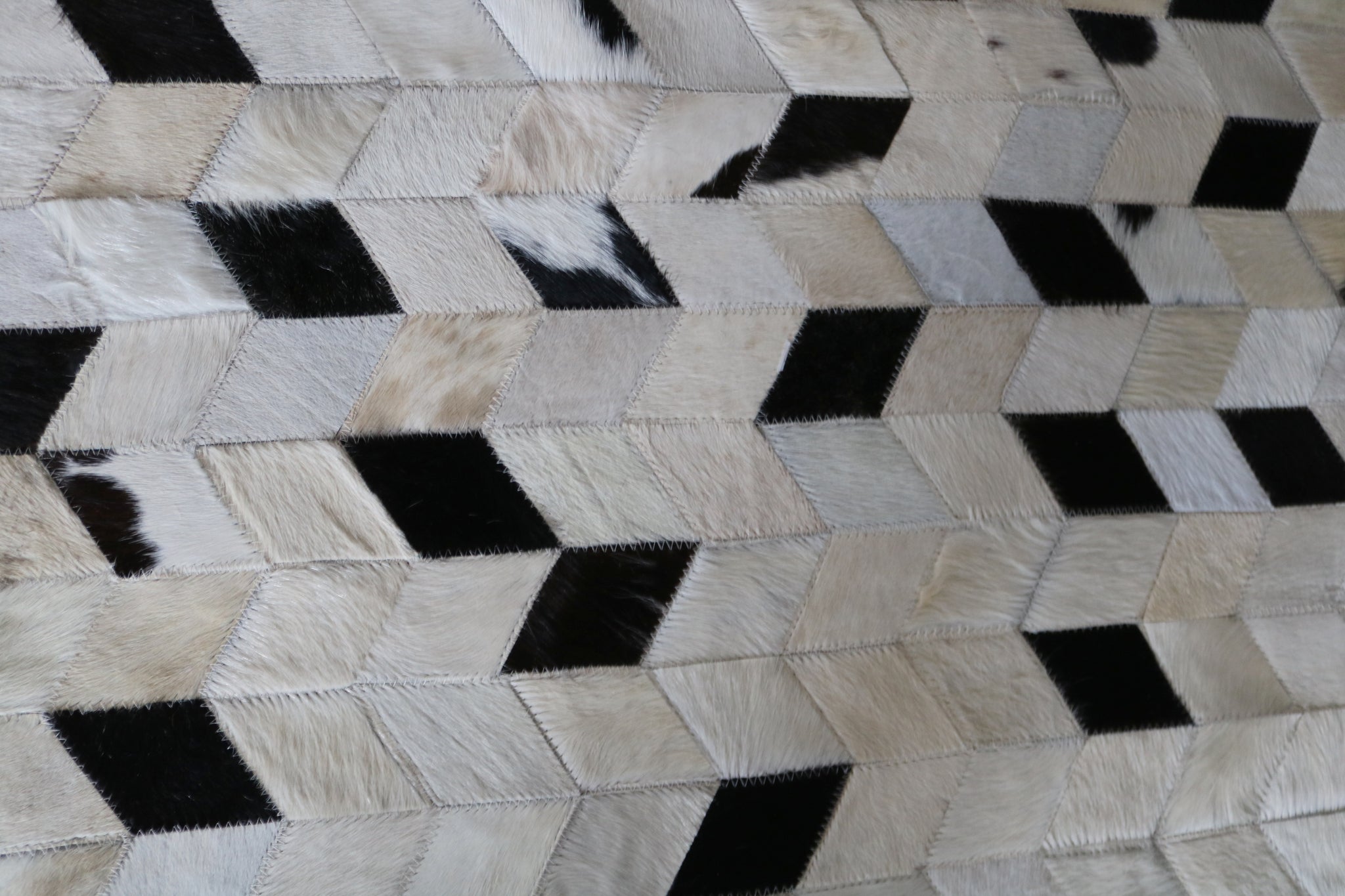 99525  Cowhide Patchwork rug - Premium  Collection