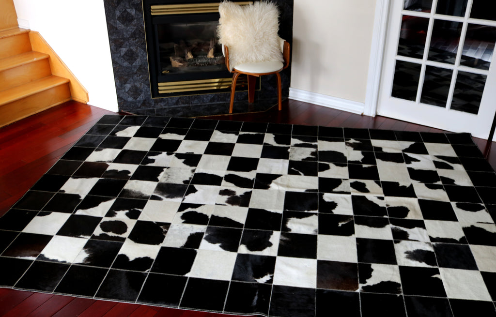 99526 Cowhide Patchwork rug - Premium  Collection SUPER BIG SIZE XXXL