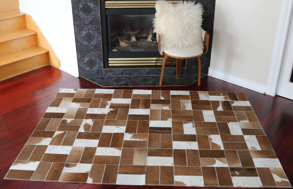 99528 Cowhide Patchwork rug - Premium  Collection