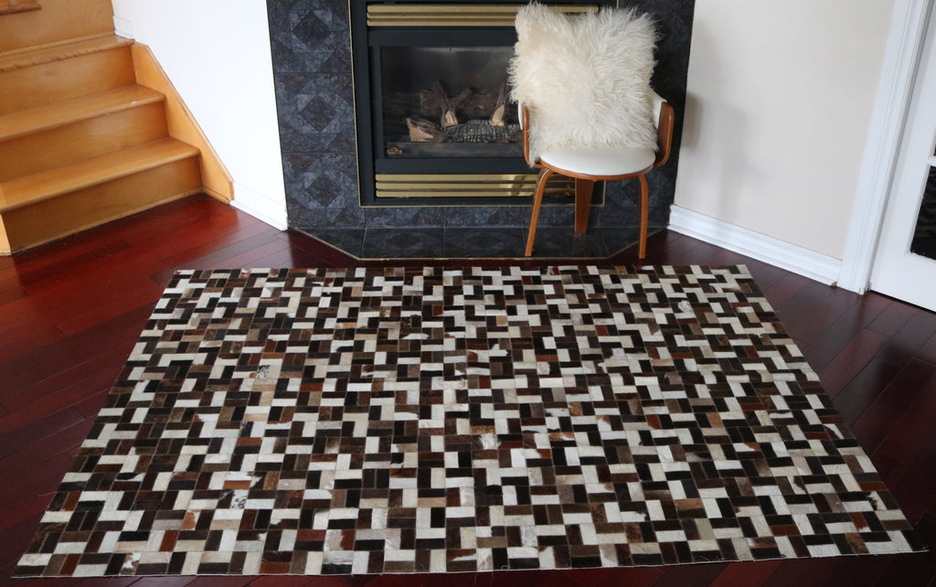 99530 Cowhide Patchwork rug - Premium  Collection