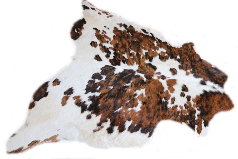 Real Cowhide Rug Tricolor. Premium Collection. Code 98048