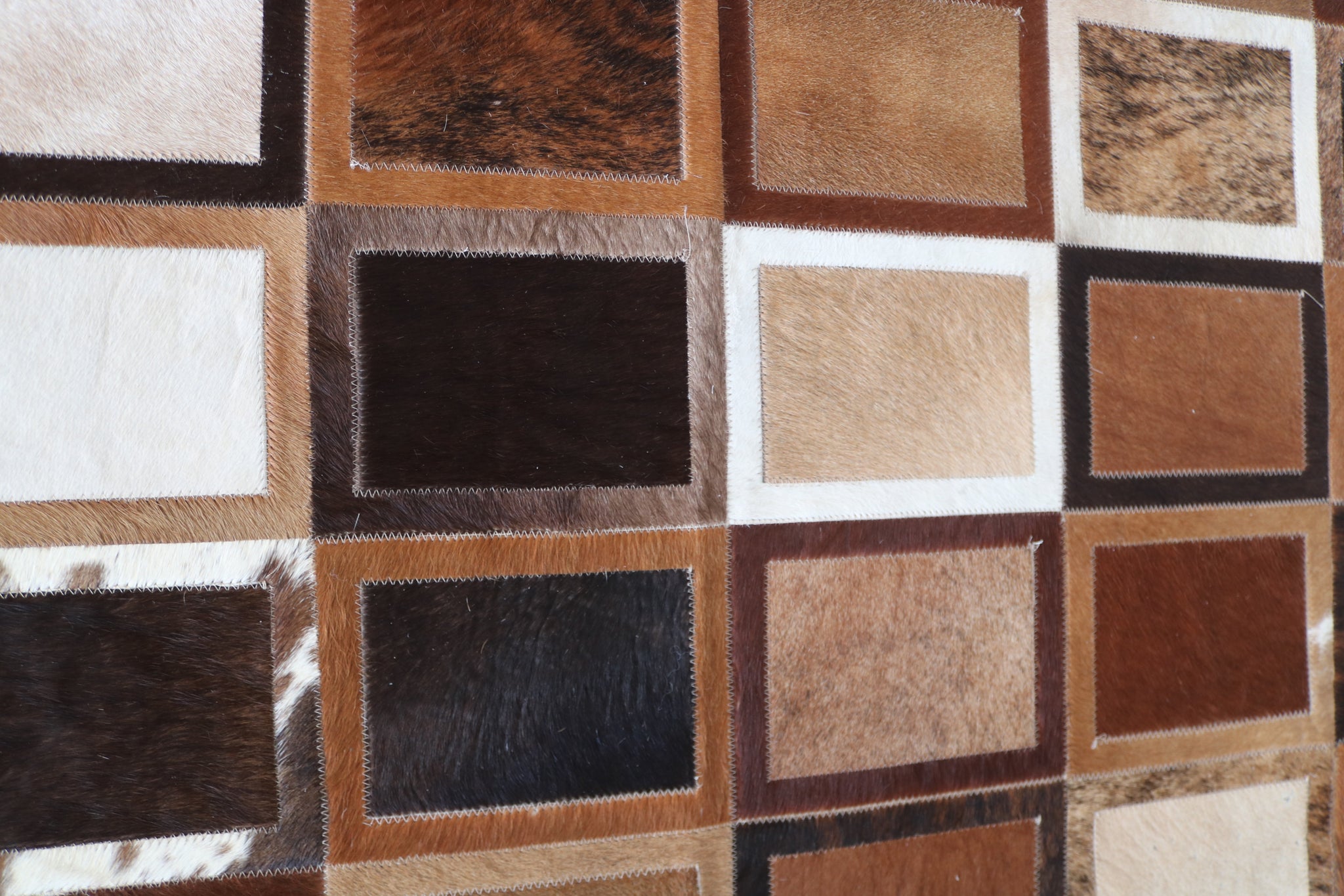 99542 Cowhide Patchwork rug - Premium  Collection RUNNER