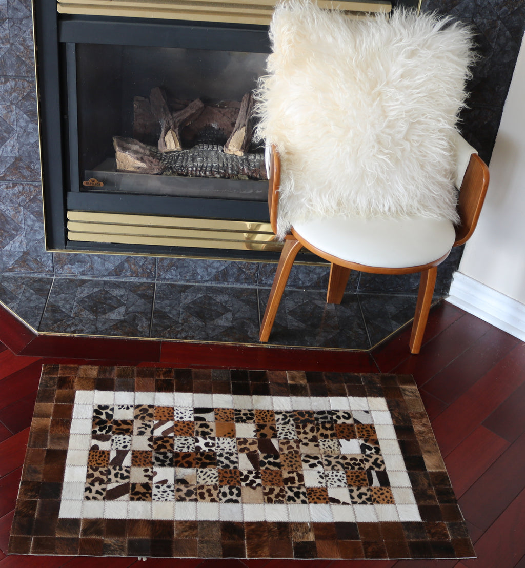 99544 Cowhide Patchwork rug - Premium  Collection RUNNER