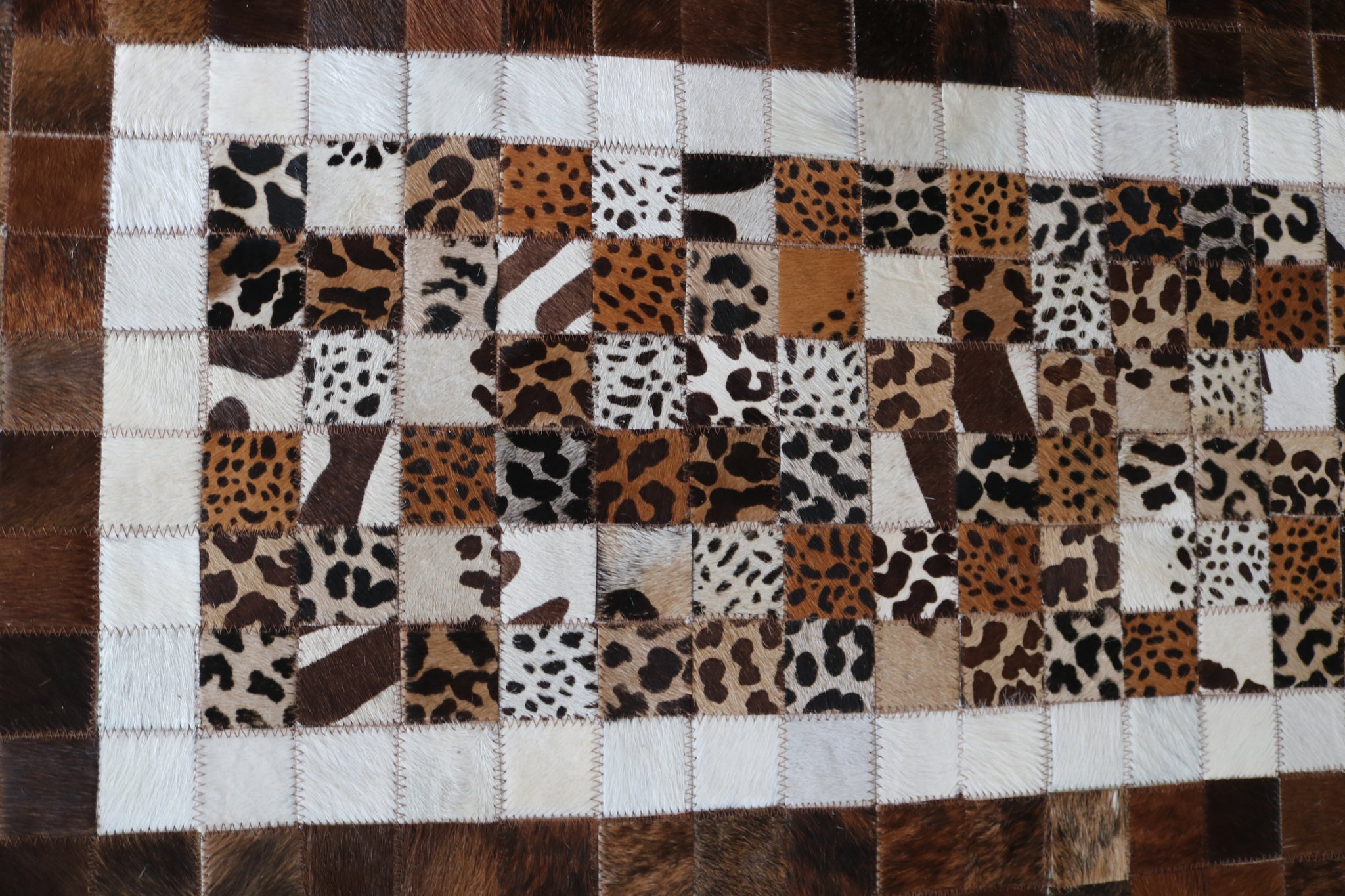 99544 Cowhide Patchwork rug - Premium  Collection RUNNER