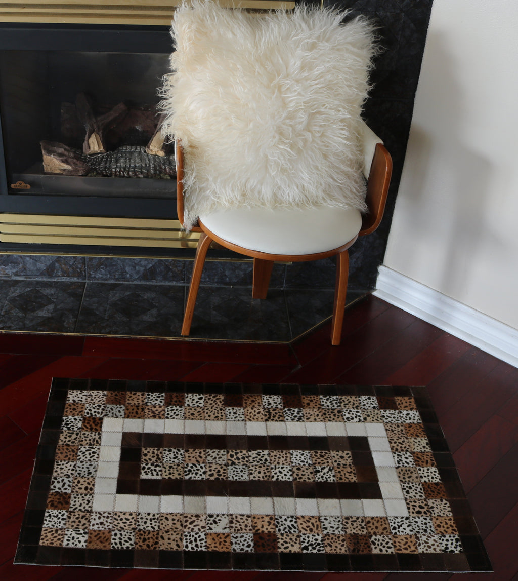 99545 Cowhide Patchwork rug - Premium  Collection RUNNER