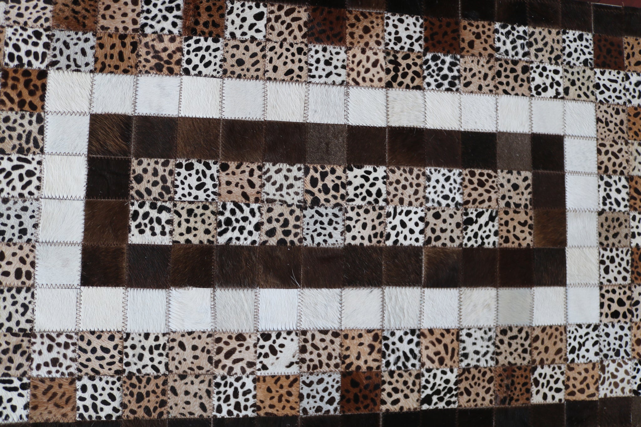 99545 Cowhide Patchwork rug - Premium  Collection RUNNER