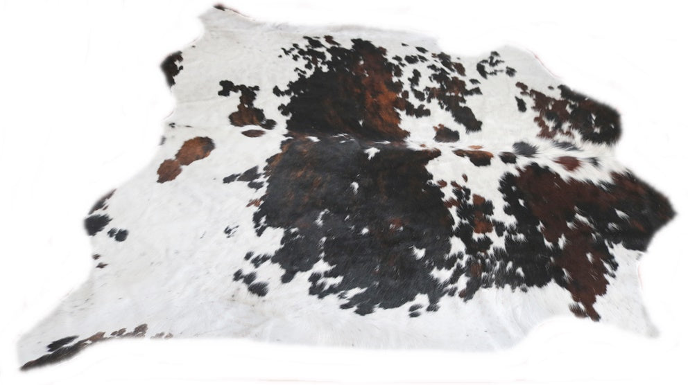 Cowhide Rug Tricolor XXXL Premium Collection. Code 98052