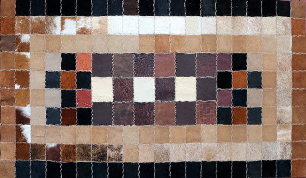 99548 Cowhide Patchwork rug - Premium  Collection RUNNER